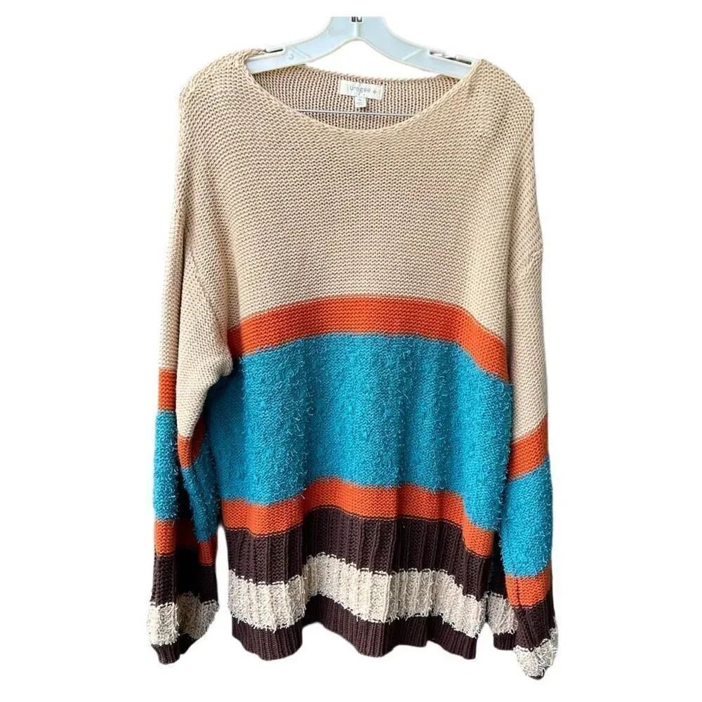 UMGEE USA size XL balloon sleeve tunic relaxed fit sweater